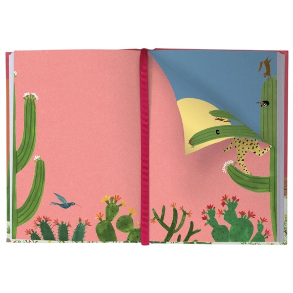Illustrated Journal, Beautiful Bold Art – Cactus Field, 272 Pages, Amazing Gift! - Picture 1 of 8